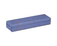 Rhodiarama plumier simili cuir italien 21x5,5x3 cm - Saphir