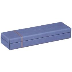 Rhodiarama plumier simili cuir italien 21x5,5x3 cm - Saphir