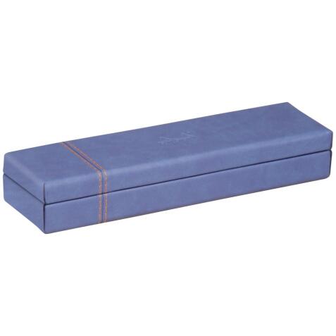 Rhodiarama plumier simili cuir italien 21x5,5x3 cm - Saphir