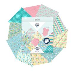 ORIGAMI, Pochette de 60 feuilles 70g/m2 3 formats - California - Multicolore