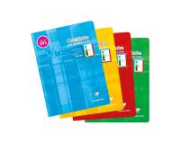 Cahier d'écriture piqué spécial Dys 17x22 cm 48 pages cadre et lignes 4 couleurs Interligne 5 mm - Assortis