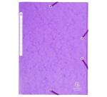 Chemise à élastiques Maxi capacity carte lustrée 425gm2 - A4 - Violet