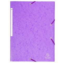 Chemise à élastiques Maxi capacity carte lustrée 425gm2 - A4 - Violet