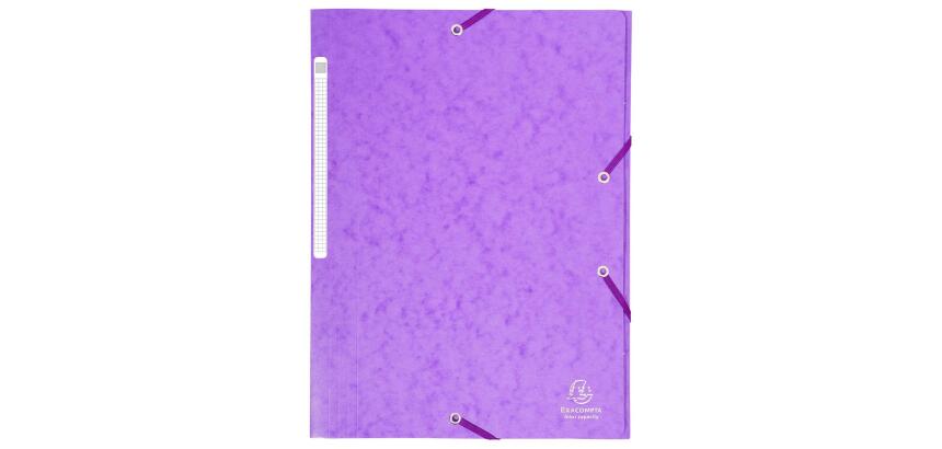 Chemise à élastiques Maxi capacity carte lustrée 425gm2 - A4 - Violet