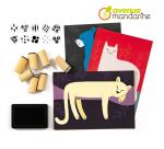 Boîte créative, Pelages à tamponner - Multicolore