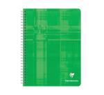 Cahier reliure intégrale 17x22 cm 100 pages quadrillé 4x4 marge - Assortis