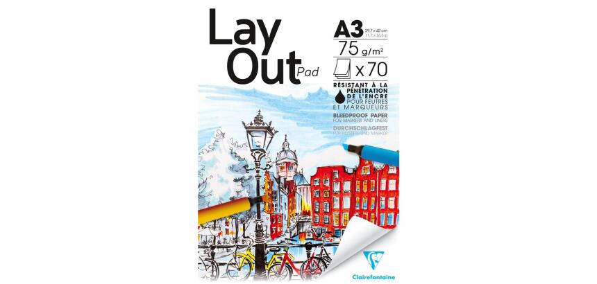 Layout bloc collé 70F A3 70g