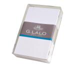 80 cartes bristol 320g 80x128mm boîte cristal - extra blanc