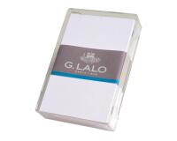 80 cartes bristol 320g 80x128mm boîte cristal - extra blanc
