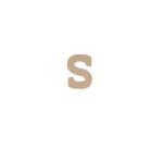 Lettre S kraft 20cm - Kraft