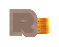 Rhodiarama porte-stylo autoadhésif 4x3 cm pour blocs carnets et agendas - Taupe