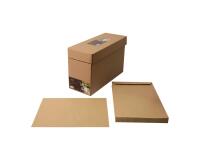 Boite de 250 pochettes Forever Kraft Brun 100% recyclé C4-229x324 mm - Auto-Adhésives - 90g/m2 - Kraft