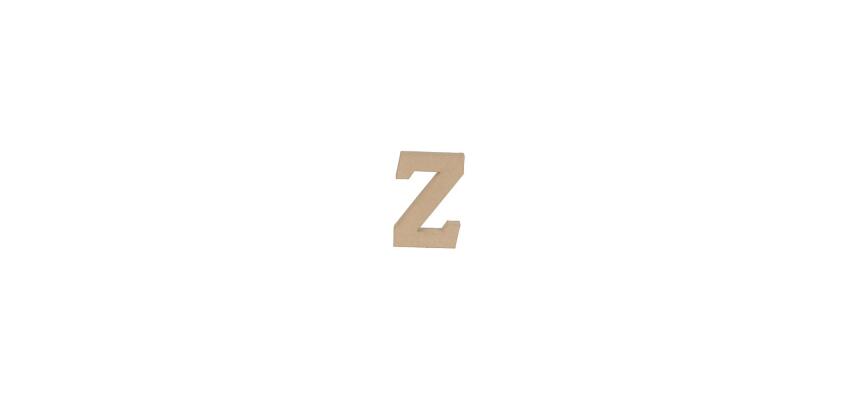 Lettre Z kraft 20cm - Kraft