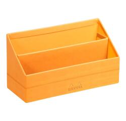 Rhodiarama porte-courrier simili cuir italien 25x10x14 cm - Orange