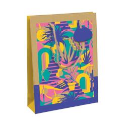 Liwa, kraft, sac large 26,5x14x33 cm - Multicolore