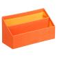 Rhodiarama porte-courrier simili cuir italien 25x10x14 cm - Tangerine