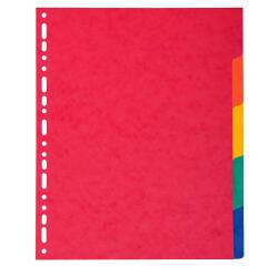 Divider Pressbd Lwght A4+ 5P - Assorted colours