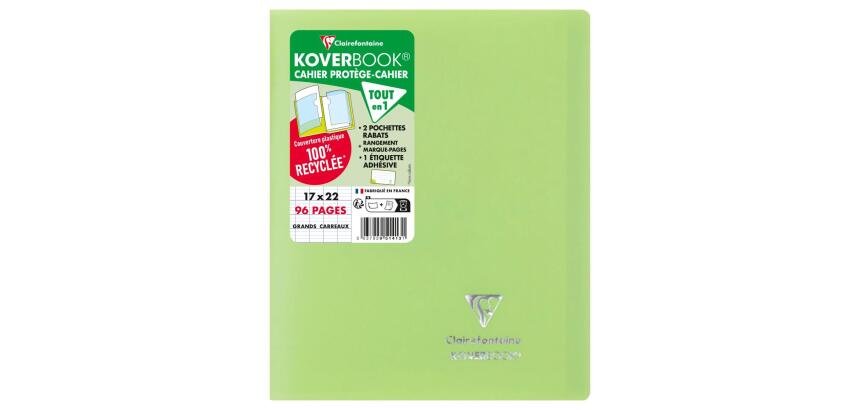 Koverbook PP opaak 17x22 48bl séyès