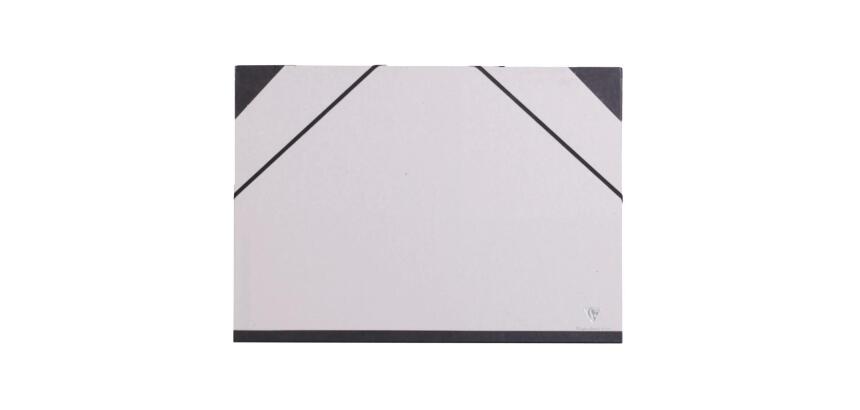 Carton à dessin Brut à élastiques 32x45cm - Gris