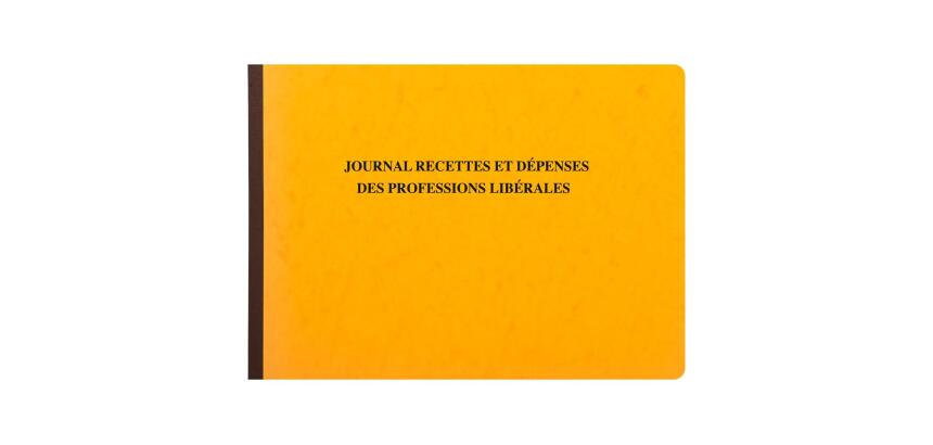 Piqûre 27x38cm - Journal des Recettes Dépenses des Professions libérales 80 pages (version français)
