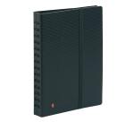 Portabiglietti da visita spiralati Exacard, 20 buste rimovibili, 120 biglietti da visita - 20x14,5cm - Nero