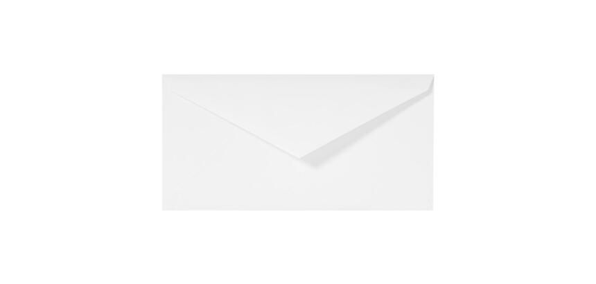 25 enveloppes DL (110x220mm) Vergé de France doublées gommées