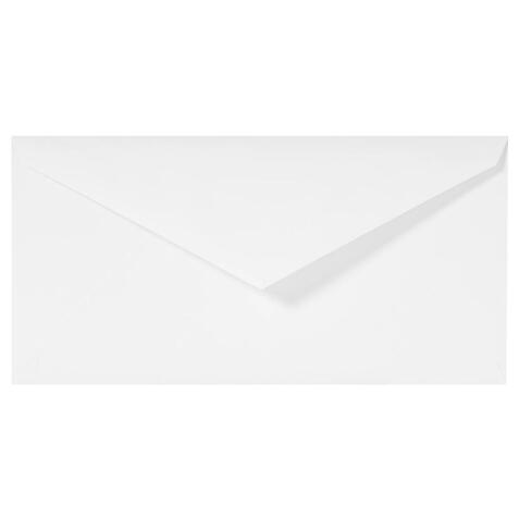 25 enveloppes DL (110x220mm) Vergé de France doublées gommées
