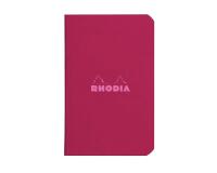 Cahier piqué Rhodia Couleurs Prune 7,5x12 cm - Prune