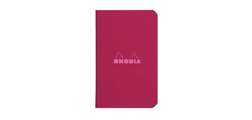 Rhodia Couleur Notebook - No.11 - A7 - Lined - Side Stapled - Plum