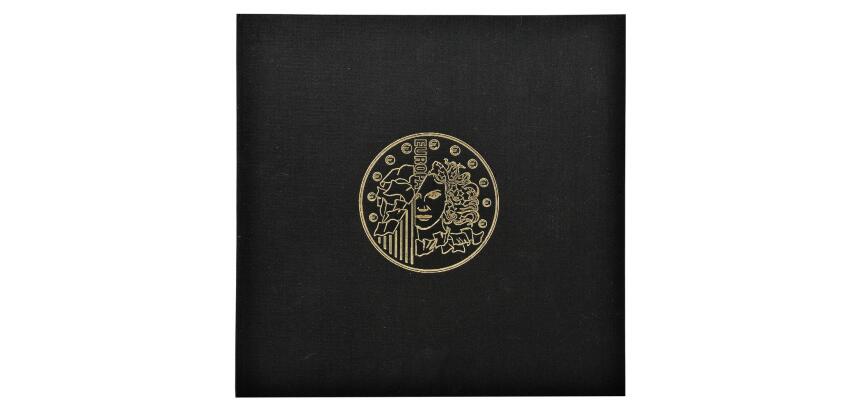 Classeur numismatique + 5 feuilles plastique - 24,5x25 cm