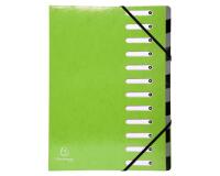 Ordnungsmappe Harmonika mit dehnbarem Rücken aus Colorspan-Karton, 12 Fächer - Iderama