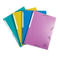 Carpetas con gomas y 3 solapas Forever® Young PP reciclado - Colores surtidos