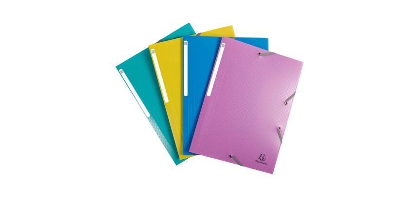 Chemise à élastiques 3 rabats polypropylène Forever Young - A4 - Couleurs assorties