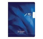 Cahier d'écriture piqué 8000 CARTE 17x22 cm 32 pages double ligne 3 mm + interligne verticale 90 g - Assortis