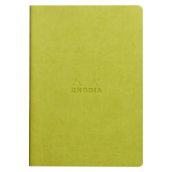 Rhodiarama piqûre textile A5 64p dot papier ivoire 90g - Anis