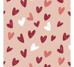 Alliance 60g, rl 50x0,70m Coeurs - Rose