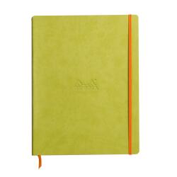 Rhodiarama cahier souple A4+ 160 pages ligné papier ivoire 90g - Anis