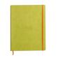 Rhodiarama cahier souple A4+ 160 pages ligné papier ivoire 90g - Anis