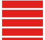 Papier 80g, Tiny 50x0,35m Rayures rouges - Rouge