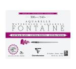 Fontaine Extra Blanc Grain Fin bloc collé 4 côtés 15F 15x20cm 300g