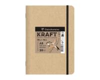 Kraft carnet piqué 20F A5 115g