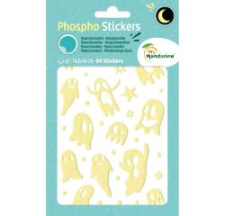 Phospho' Stick, Sach 2 pl 10,5x16cm, Fantômes - Jaune fluo