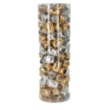 Tube de 120 oeufs 10mx7mm Métal or/arg. - Assortiment