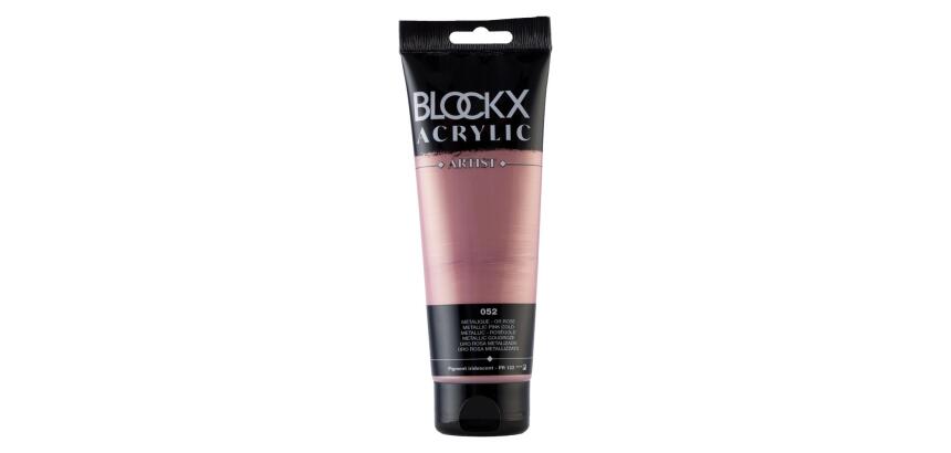 Peinture acrylique fine tube 250ml - Or Rose métallisé