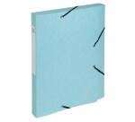 Boite de classement Cartobox livrée à plat Dos 25mm carte lustrée Aquarel - A4 - Couleurs assorties