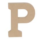 Lettre P kraft 20cm - Kraft
