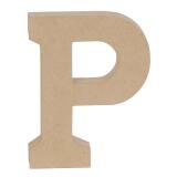 Lettre P kraft 20cm - Kraft