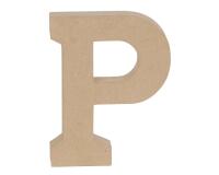Lettre P kraft 20cm - Kraft