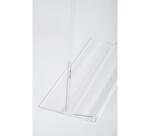 Porte-visuel droit vertical A4 - Cristal