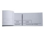 Bloc passe-partout 100 feuillets numérotés de 3 volets - Format 4,8x15 cm